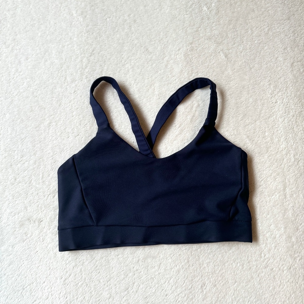 Soulcycle Navy Glitter Sports Bra
